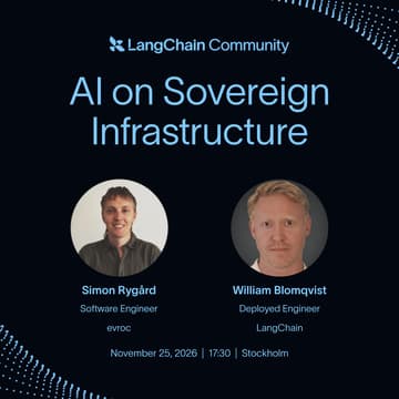 Cover Image for LangChain Meetup - Day in the life of a token in the European cloud: AI on sovereign infrastructure