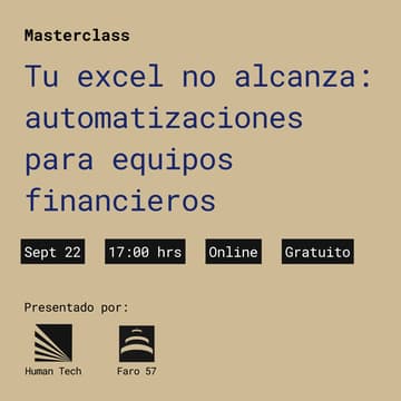 Cover Image for Automatizaciones para equipos financieros