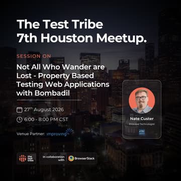 Cover Image for Discover Smarter Testing with Property-Based Testing | 7th Houston Meetup