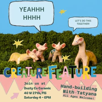 Cover Image for Creature Feature! Hand-building Clay Creatures with Tatyana