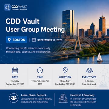 Cover Image for CDD Vault User Group Meeting - Boston