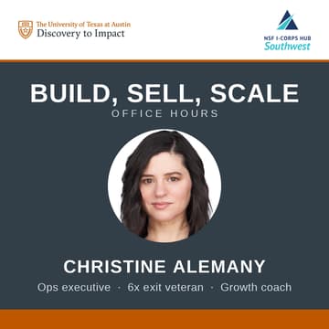 Cover Image for Build, Sell, Scale: Founder Office Hours with Christine Alemany