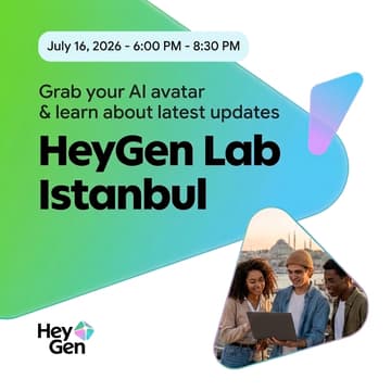 HeyGen Lab Istanbul için kapak görseli