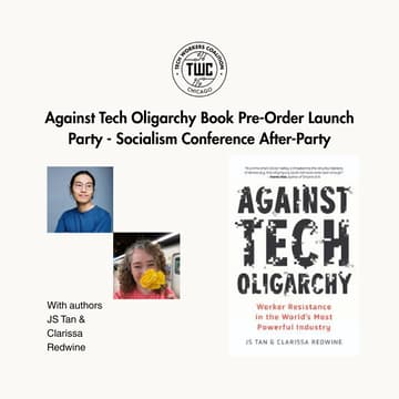 Cover Image for Against Tech Oligarchy Book Pre-Order Launch Party - Socialism Conference After-Party
