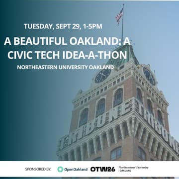 Cover Image for A Beautiful Oakland: A Civic Tech Idea-A-Thon