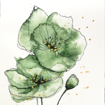 Cover Image for Fleurs à l'aquarelle