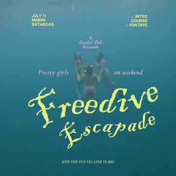 Cover Image for Candid Club Escapade: Freediving in Mabini