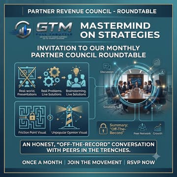 Cover Image for Partner Revenue Council - Roundtable/Mastermind on Best Strategies