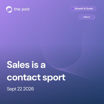 Cover Image for Sales Circle : Sales is a contact sport