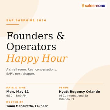 Cover Image for SAP Sapphire 2026: Founders & Operators Happy Hour