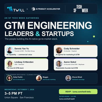Cover Image for GTM Engineering Leaders & Startups | SF Tech Week