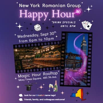 Cover Image for NY Romanian Group September Happy Hour