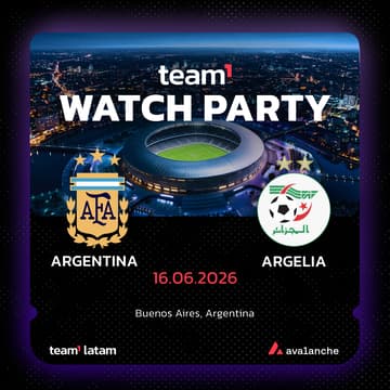 Cover Image for Team1 Watch Party 🔺 Argentina vs Argelia