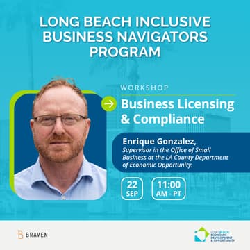 Cover Image for LB Navigator Program Webinar: Business Licensing & Compliance