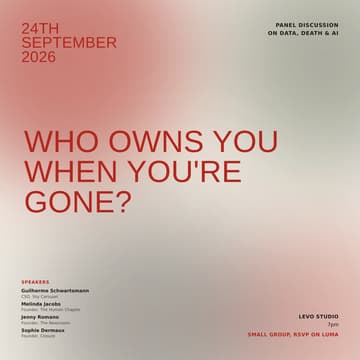 Cover Image for Who Owns You When You're Gone? Lisbon AI week event