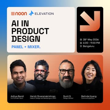 Cover Image for Noon x Elevation: AI in Product Design Panel + Mixer