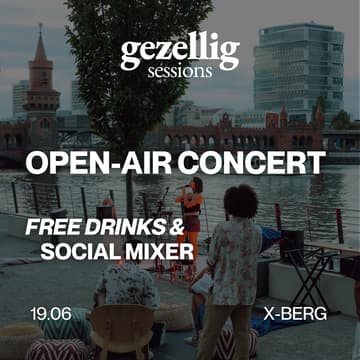 Cover Image for open-air riverside concert with a band + free drinks ☀️