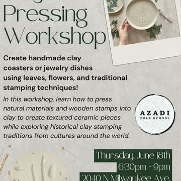 Cover Image for Clay Pressing Workshop