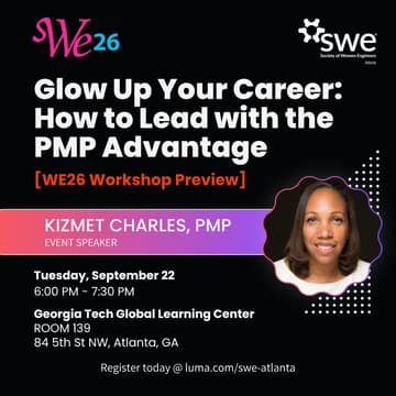 Cover Image for Glow Up Your Career: How to Lead with the PMP Advantage [WE26 Workshop Preview] with Kizmet Charles