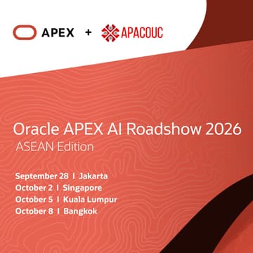 Cover Image for Oracle APEX AI Roadshow 2026, ASEAN Edition (Jakarta)