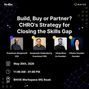 Cover Image for The Talent War for AI Roles: Build, Buy, or Partner? The CHRO's Strategy for Closing the Skills Gap.