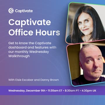Cover Image for Captivate Office Hours: December