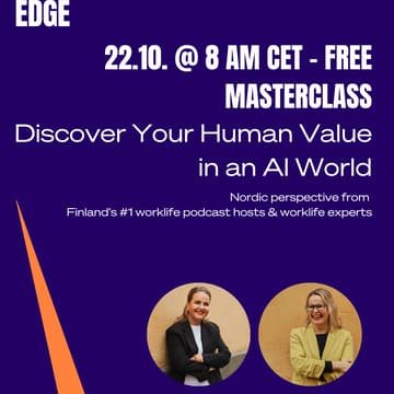 Cover Image for MASTERCLASS: Discover Your Human Value in an AI World