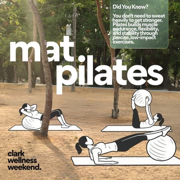 Cover Image for Mat Pilates (September 26, 2026) - Clark Wellness Weekend 2.0