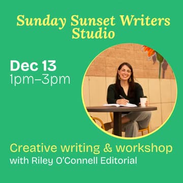 Cover Image for Sunday Sunset Writers Studio: Characterization, dialogue