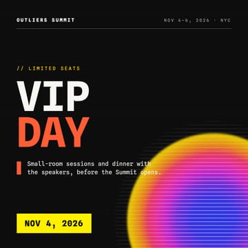 Cover Image for Outliers Summit VIP Day