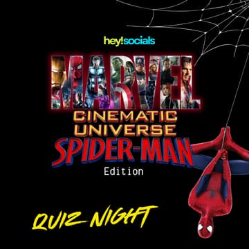 Cover Image for Marvel Cinematic Universe Quiz Night: Spider-Man Edition (Saturday, Aug. 15 | 7PM)