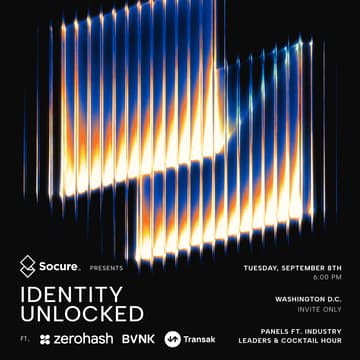 Cover Image for Identity Unlocked by Socure, Transak, BVNK & zerohash | Stablecon 2026