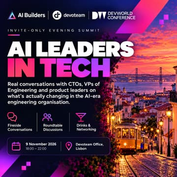 Cover Image for AI Leaders in Tech Night // Lisbon