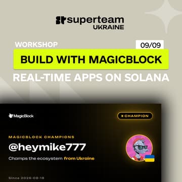 Cover Image for Build with MagicBlock: Real-Time Apps on Solana