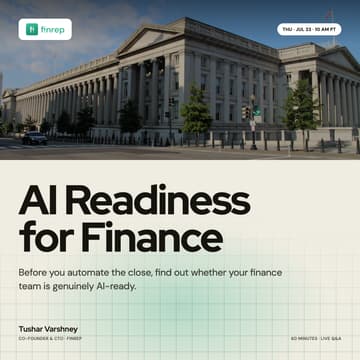 Cover Image for AI Readiness for Finance Teams: A Working Session
