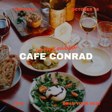 Cover Image for Sobremesa Special at Cafe Conrad