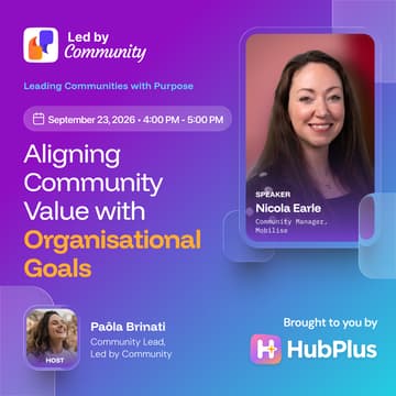 Cover Image for Aligning Community Value with Organisational Goals