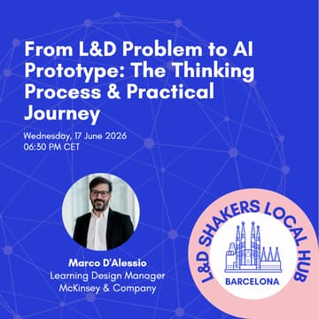Cover Image for Barcelona Local Hub: From L&D Problem to AI Prototype - The Thinking Process & Practical Journey
