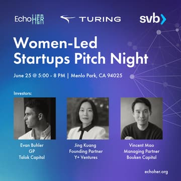 Cover Image for EchoHer Pitch & Network Night #10: Women-Led Startups
