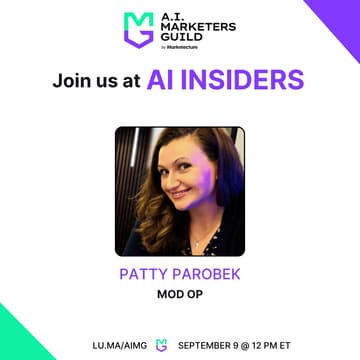 Cover Image for AI Insiders with Patty Parobek, SVP AI Transformation at Mod Op: Why Good Marketers Stall on AI