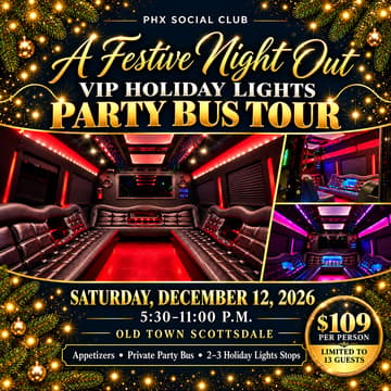 Cover Image for A Festive Night Out: VIP Holiday Lights Tour ✨