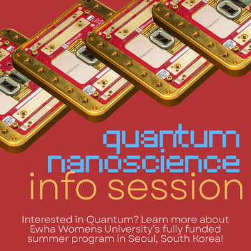 Cover Image for Quantum Nano Science Info Session