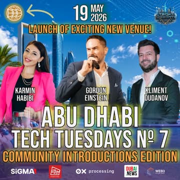 Cover Image for Abu Dhabi Tech Tuesdays No. 7 - Community Introductions Edition
