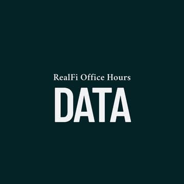 Cover Image for RealFi Office Hours #4: Data & Insights, with Liam