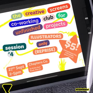 Cover Image for The Creative Screens Co-working Club for Unfinished Projects #4: Illustrators Only
