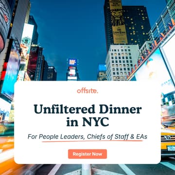 Cover Image for "Unfiltered" Dinner for People Leaders, Chiefs of Staff & EAs | NYC