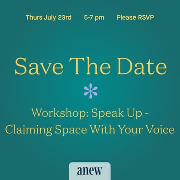Cover Image for Workshop: Speak Up - Claiming Space With Your Voice