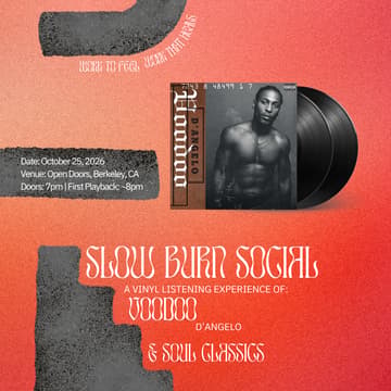 Cover Image for Slow Burn Social: A Vinyl Listening Session - Voodoo - D'Angelo