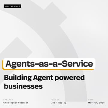 Cover Image for Agents as a Service: How to Build, Sell and Scale an AI powered business