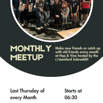Cover Image for Monthly Meetup hosted by r/Stamford